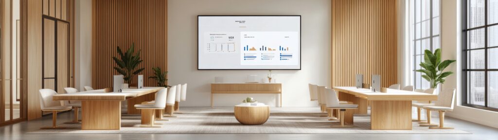 Découvrez un espace de bureau moderne avec des cabines insonorisées pour les réunions, des portes vitrées et des plantes d'intérieur luxuriantes. Profitez d'une abondante lumière naturelle dans cet espace ouvert magnifiquement rénové, conçu pour la productivité et le confort.